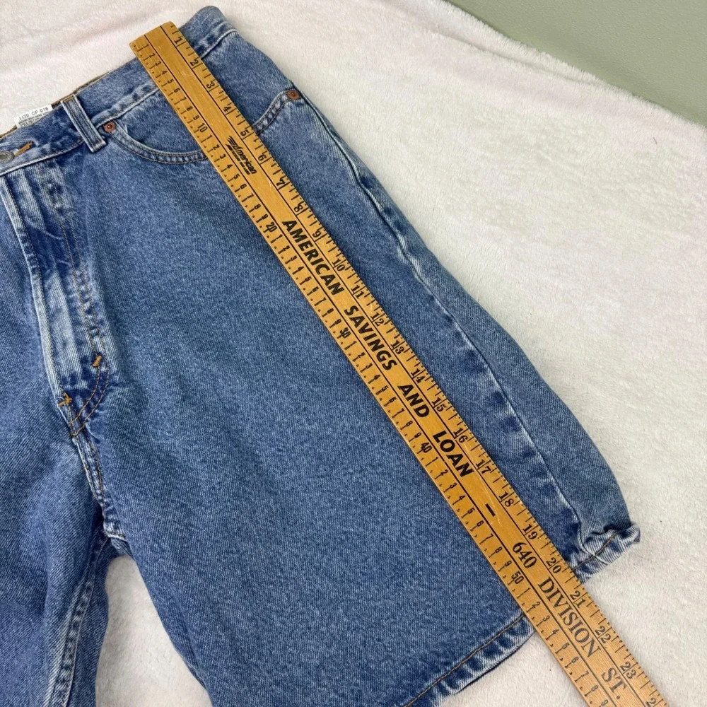 Levis 550 Relaxed Fit Denim Shorts Mens 38 Blue Med Wash Cotton‎ Jean Jorts Dad